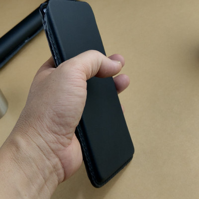 Bao da rút không dây Ép phom cho 12 pro max da bò may thủ công - hàng chính hãng