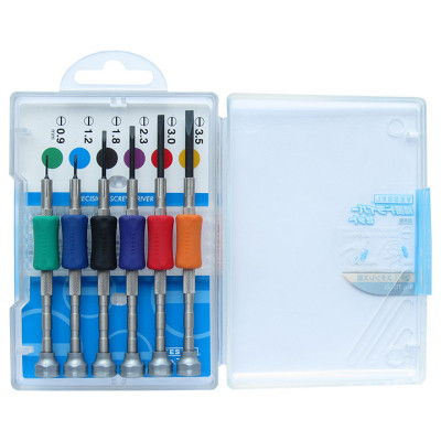 Bộ 06 cái tô vít mũi 2 cạnh siêu nhỏ No.TD-55 Vessel - Nhật Bản