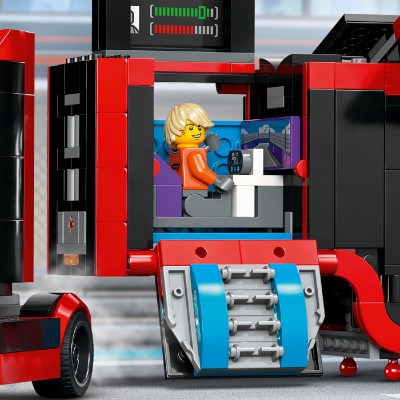 LEGO CITY 60445 Đồ Chơi Lắp Ráp Xe Vận Chuyển Xe Đua F1 (1086 chi tiết)