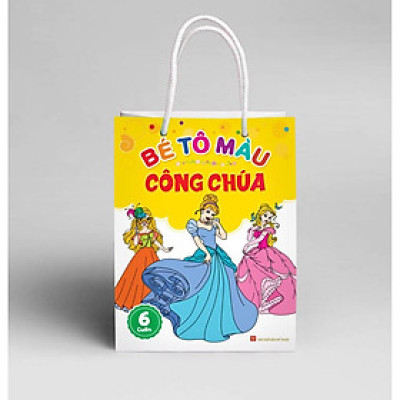 Sách Combo Bé Tô Màu Công Chúa Túi 6 Cuốn - Minh Long