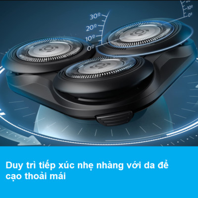 Máy cạo râu khô và ướt, thương hiệu cao cấp Philips Hà Lan S5466/03 Serial 5000 - HÀNG CHÍNH HÃNG