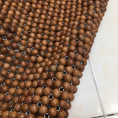 Lót Ghế Xe Ô Tô Hạt Gỗ Hương ( hình thật - hàng kỹ )