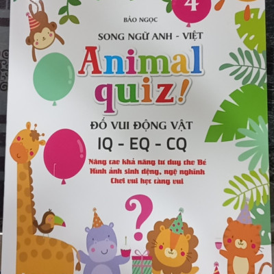 NDB - Animal quiz - đố vui động vật IQ-EQ-CQ ( bộ 4 cuốn )