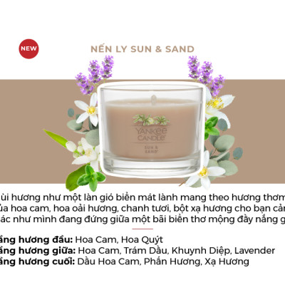 Nến ly mini Yankee Candle (37g) - Sun & Sand