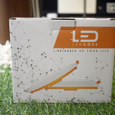 Đèn LED âm trần siêu mỏng LEDGOES 12W lỗ khoét 155mm