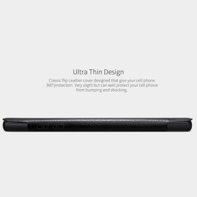 Bao da dành cho Samsung Galaxy Note 10 hiệu Nillkin Qin (Chất liệu da cao cấp, có ngăn đựng thẻ, mặt da siêu mềm mịn) - Hàng chính hãng