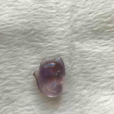 CHỈ 1 MẶT HỒ LY ĐÁ THẠCH ANH TÍM TỰ NHIÊN MAY MẮN TÌNH DUYÊN LÀM ĂN NỮ MỆNH HỎA THỔ