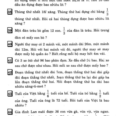 Các Bài Toán Đố Lớp 4