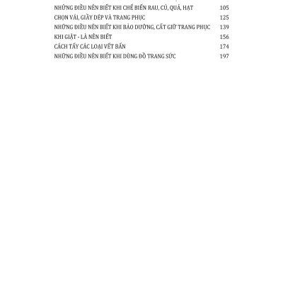 Công Việc Gia Đình - Những Điều Nên Biết