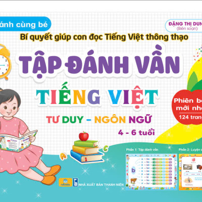 Sách - Combo 2 cuốn Chắp Cánh Cùng Bé: Tập viết, Tập đánh vần 4-6 tuổi (Phiên bản mới nhất) - ndbooks