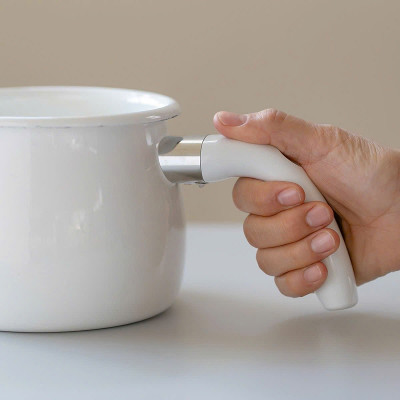 Nồi đa năng tráng men Pearl Metal Bianco 16cm (2.0L) - Hàng nhập khẩu Nhật Bản