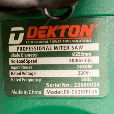 MÁY CẮT NHÔM 1650W 255MM DEKTON DK-CN255PLUS - HÀNG CHÍNH HÃNG