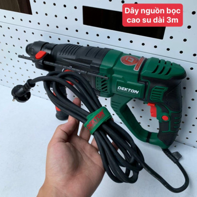 MÁY KHOAN ĐỤC 3 CHỨC NĂNG TAY CẦM CHỬ U 1050W 26MM DEKTON DK-RH2603A - HÀNG CHÍNH HÃNG