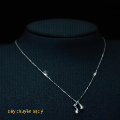 Dây chuyền bạc ý hình nốt nhạc phong cách Hàn Quốc trẻ trung, năng động, đơn giả, phù hợp đi học, đi chơi, đi làm - CY32.2