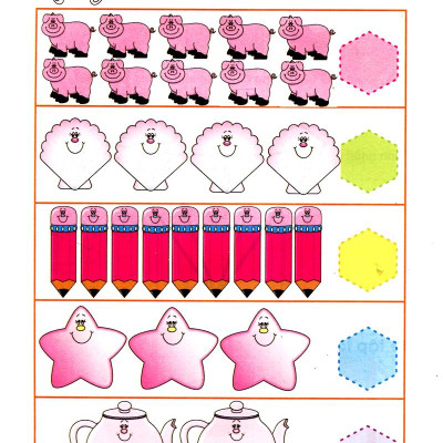 Bé Làm Quen Với Môn Toán - Bé Tô Số Và Nhận Biết Màu Sắc: Quyển 1