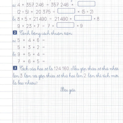 Sách - Vở Ô Li Bài Tập Toán 4 - Quyển 2