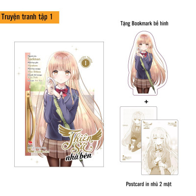 [Manga] Thiên Sứ Nhà Bên - Tập 1 - Tặng Kèm Bookmark Bế Hình + Postcard In Nhũ 2 Mặt