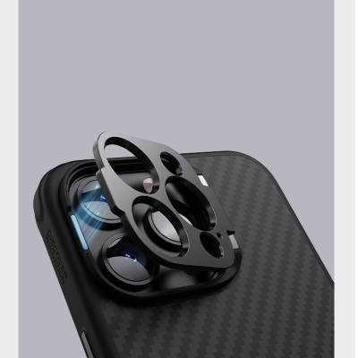 Ốp Lưng Sợi Carbon Chống Rơi Chống Trượt Cho Iphone 14 Pro Max, 15 Pro , 15 Pro Max hiệu Nillkin CarboProp hỗ trợ sạc từ có giá đỡ bảo vệ camera - Hàng nhập khẩu