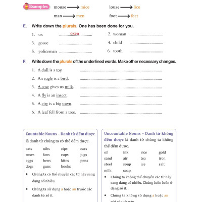 Bài Tập Bổ Trợ Ngữ Pháp Tiếng Anh - Lớp 2