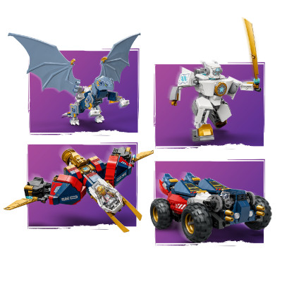 LEGO NINJAGO 71834 Đồ Chơi Lắp Ráp Chiến Giáp Kết Hợp Của Zane (1187 chi tiết)