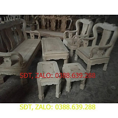 ​Bộ bàn ghế minh quốc triện gỗ sồi nga