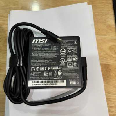 Sạc MSI 100W AC Adapter Type C Charger MSI Prestige 14 A12UC Laptop Notebook hàng nhập khẩu kèm dây nguồn