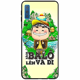Ốp lưng in cho Samsung A7 2018 Mẫu Xách Balo Lên Nam