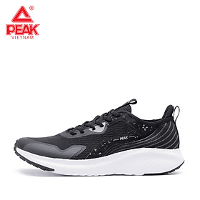 Giày Chạy Bộ Nữ PEAK EW12288H  Đen Trắng 