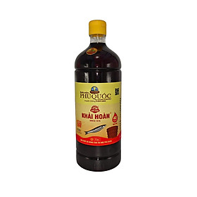 Đặc Sản Phú Quốc - Nước Mắm Phú Quốc Khải Hoàn 40 Độ Đạm Chai Nhựa 1 Lít - Ocop 5 Sao