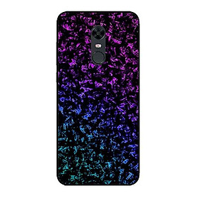 Ốp Lưng in cho Xiaomi Redmi 5 Mẫu Nền Đá Hoa 6 - Hàng Chính Hãng