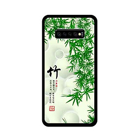 Ốp Lưng in cho Samsung Galaxy S10 Plus Mẫu Tranh Nền Tre - Hàng Chính Hãng