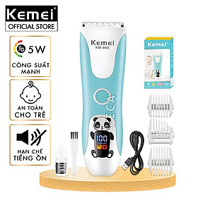 Tông đơ cắt tóc trẻ em Kemei KM-965 có thể cắt tóc, chấn viền cạo tóc dùng được cho trẻ sơ sinh - Hàng chính hãng