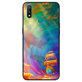 Ốp Lưng in cho Realme 3 Mẫu Thuyền Đáy Biển - Hàng Chính Hãng