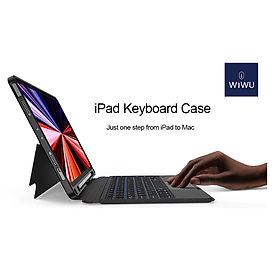 Bao da bàn phím cho iPad A16 Gen 11 , Pro 11inch M4 2024, iPad Pro 13inch M4 2024 , iPad Air 6 11inch M2, iPad Air 6 13inch , Air 11inch M3 , Air 13inch M3 có Trackpad hiệu WIWU Magtouch - Hàng chính hãng