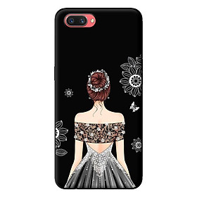 Ốp in cho Oppo Realme C1 Cô Gái Váy Xám - Hàng chính hãng