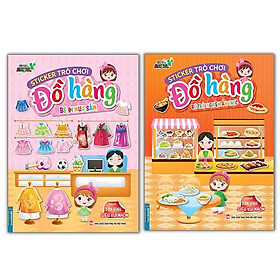 Sách - Sticker Trò Chơi Đồ Hàng - Bé Trải Nghiệm Ẩm Thực + Bé Đi Mua Sắm - Combo 2 Cuốn - Minh Thắng