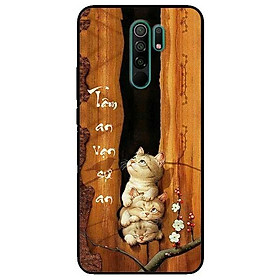 Ốp lưng dành cho Xiaomi Redmi 9 - Redmi 9A - mẫu Tâm An Chú Mèo