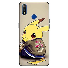 Ốp lưng in cho Realme 3 Pro Mẫu Pika Ăn Vụng
