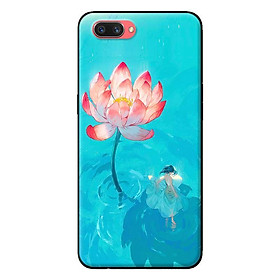 Ốp in cho OPPO A5 Thiếu Nữ Và Sen - Hàng chính hãng