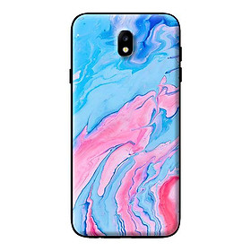 Ốp in cho Samsung Galaxy J3 Pro Đá Xanh Hồng - Hàng chính hãng
