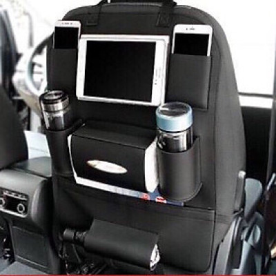 Túi đựng đồ 8 ngăn treo sau ghế ô tô da PU sang trọng Z915