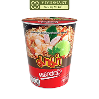 MAMA - Mì ly MaMa vị Tôm tomyum, Mì ly Mama Tôm tomyum, Mì Tôm tomyum Mama ly, Mì ly Ma Ma Tôm tomyum, Mì ăn liền Thái Lan (60g/ly)