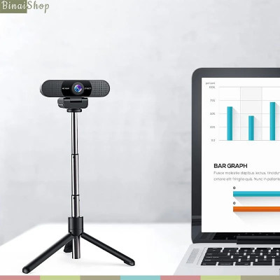 Emeet TD303 - Tripod Mini Dành Cho Webcam, Điện Thoại, Chiều Cao Tối Đa 31cm - Hàng chính hãng