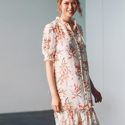 Đầm Babydoll Sakura DRE159 Thời trang thiết kế Hity