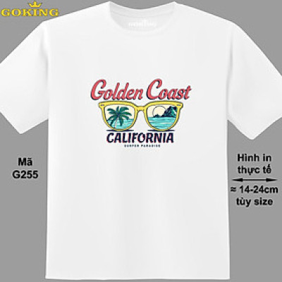 Golden Coast, mã G255. Hãy tỏa sáng như kim cương, qua chiếc áo thun Goking siêu hot cho nam nữ trẻ em, áo phông cặp đôi, gia đình, đội nhóm