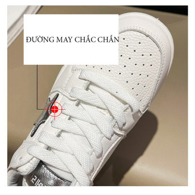 Giày thể thao nữ cổ thấp chất liệu da mềm mại, phong cách cá tính năng động – GNU1020