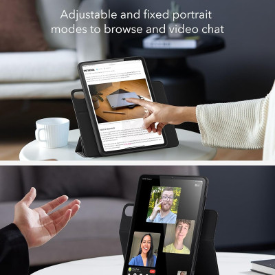 Bao Da dành cho iPad Air 6 13 inch 2024 ESR Rebound Hybrid Case 360 - Hàng Chính Hãng