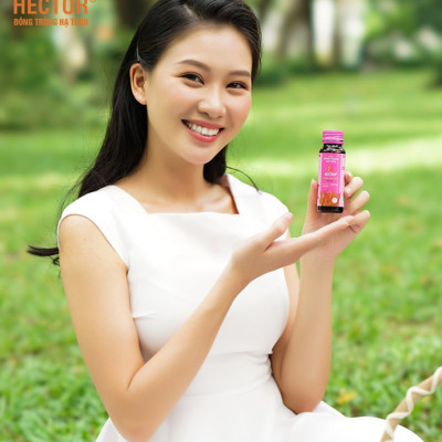 Nước Đông Trùng Hạ Thảo Hector Collagen (Hộp 10 Chai) - Hàng chính hãng