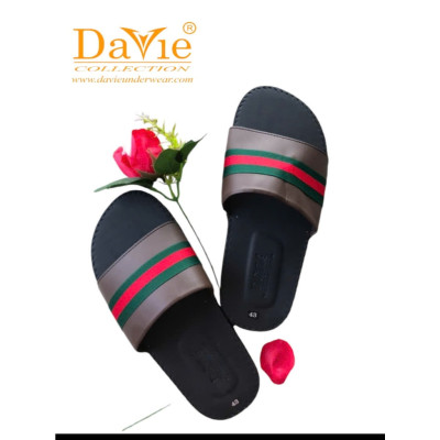 Dép Nam Quai Ngang Thương Hiệu Davie Mã Dvsd06 Đế Bằng Chống Trơn Trượt