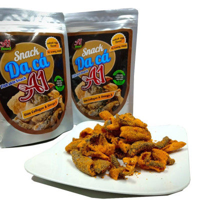 Snack Da Cá Vị Trứng Muối A1 Food - 90gram